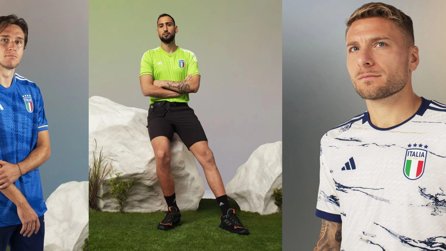 Adidas presenta oggi la sua prima collezione per le Nazionali Italiane di Calcio (combo)