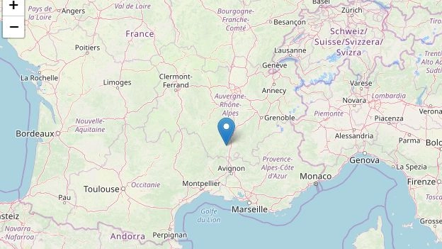 Terremoto in Francia, l'epicentro del sisma sulla mappa Ingv 