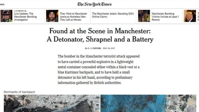 Manchester: 'materiale per altre bombe'