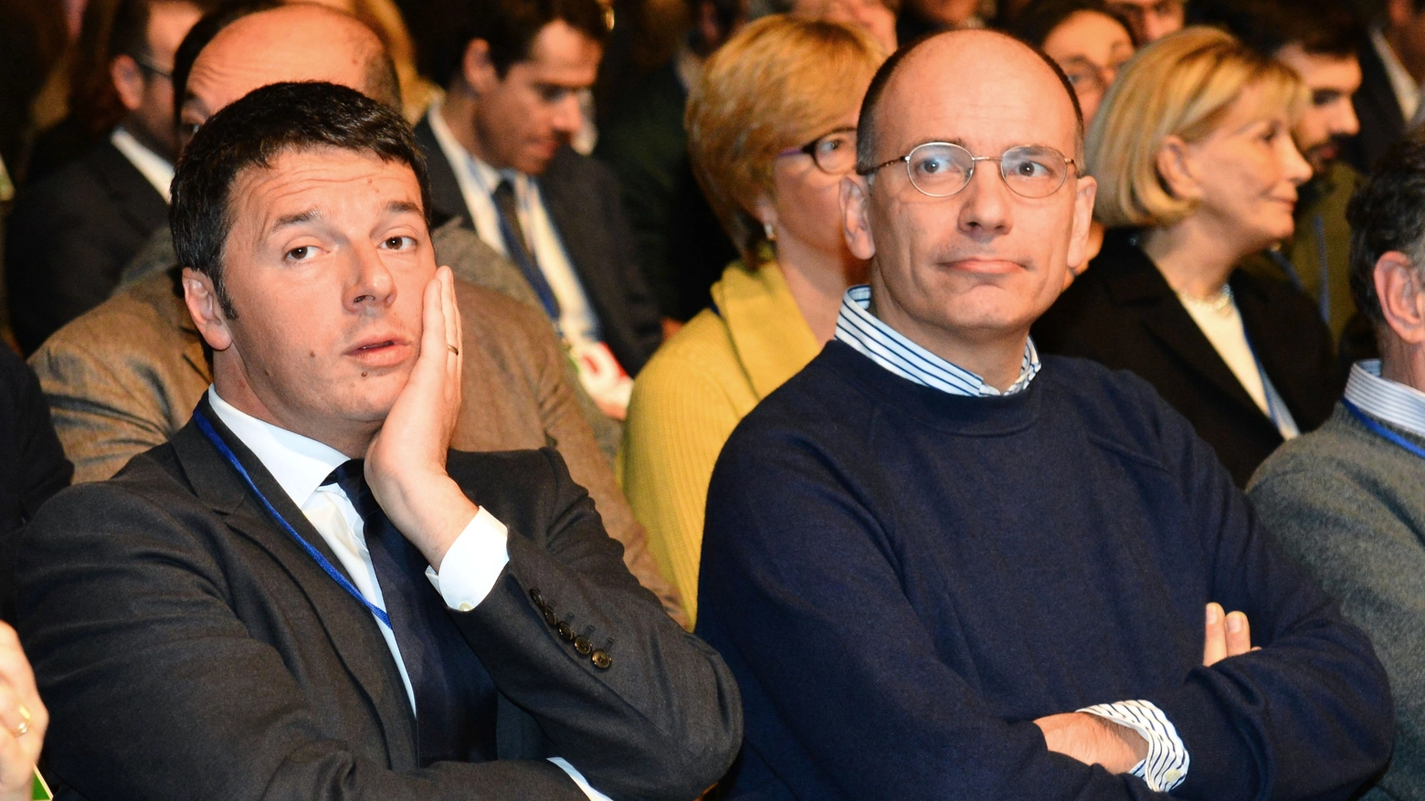 Matteo Renzi e Enrico Letta