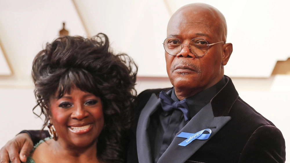 Samuel L. Jackson e la moglie LaTanya Richardson Jackson agli Oscar 2022