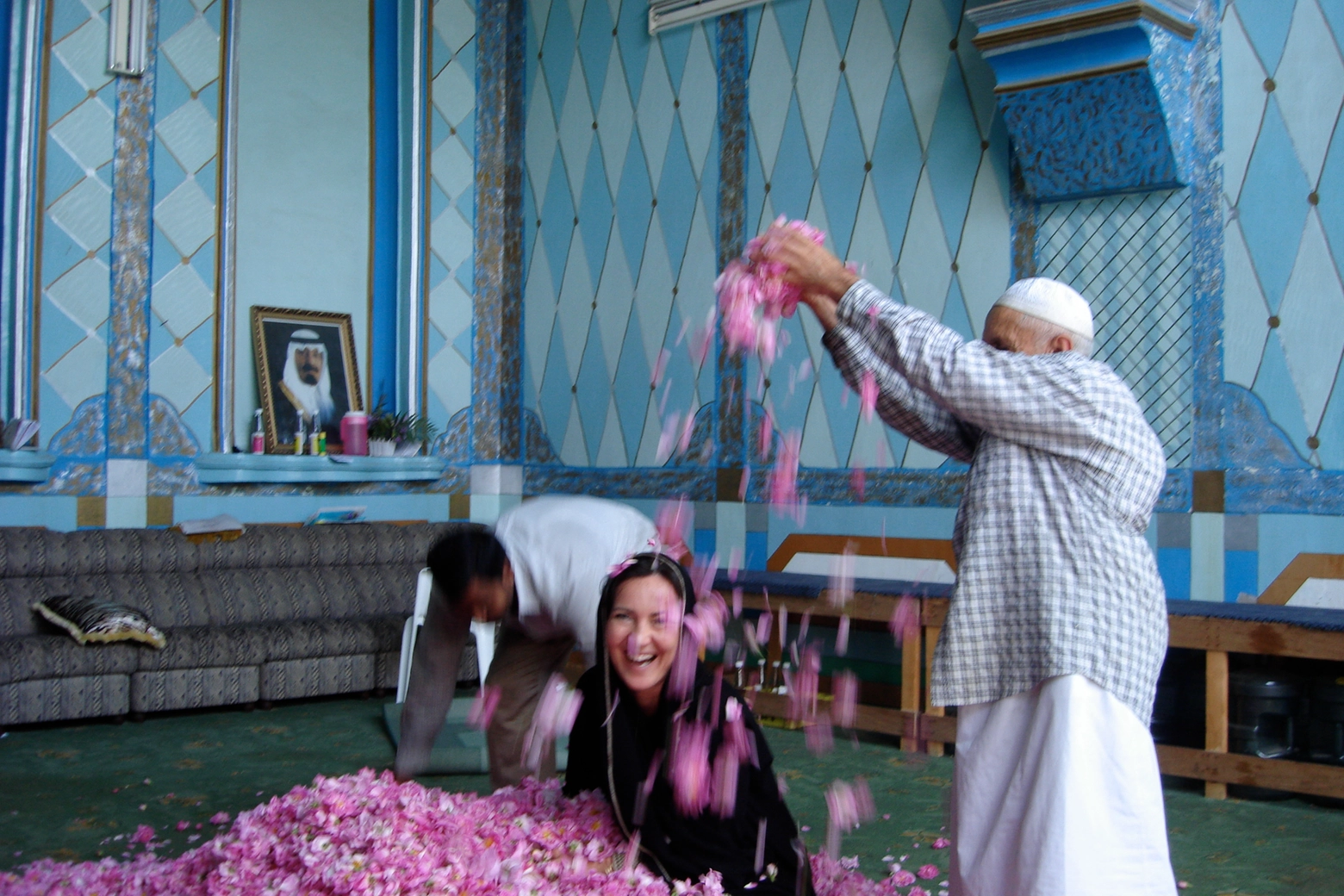Laura Bosetti Tonatto tra i petali di rosa di Taif 