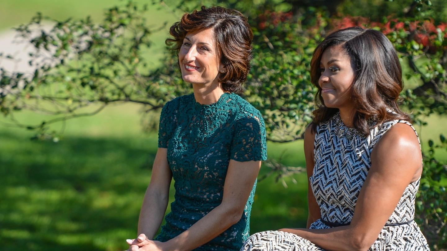 Agnese Renzi e Michelle Obama (LaPresse)