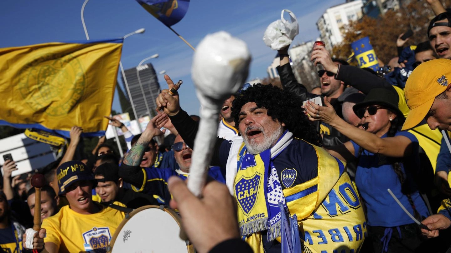 Copa Libertadores, i tifosi del Boca Juniors (foto Ansa)