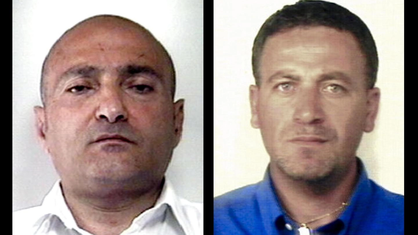 Bruno Petrone (s) e Luigi Tedeschi, i due banditi uccisi a Ercolano (Napoli) (Ansa)