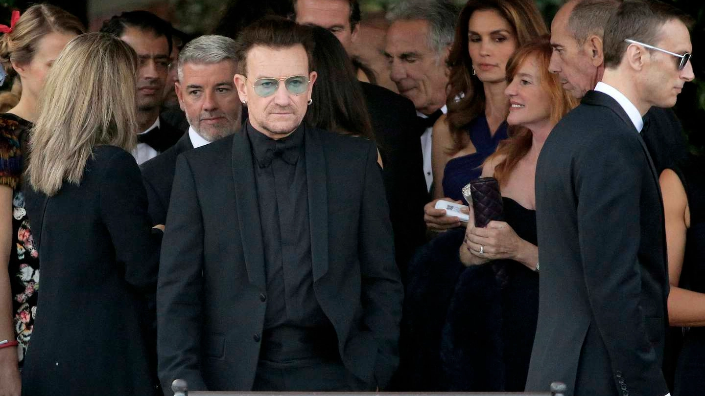 Bono Vox al party matrimoniale di George Clooney e Amal Alamuddin (Reuters)