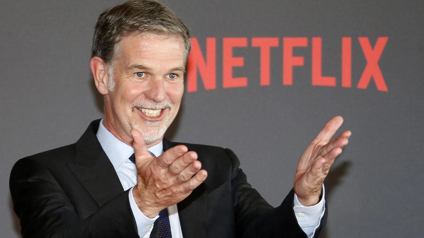 Reed Hastings, fondatore e ceo di Netflix (Ansa)