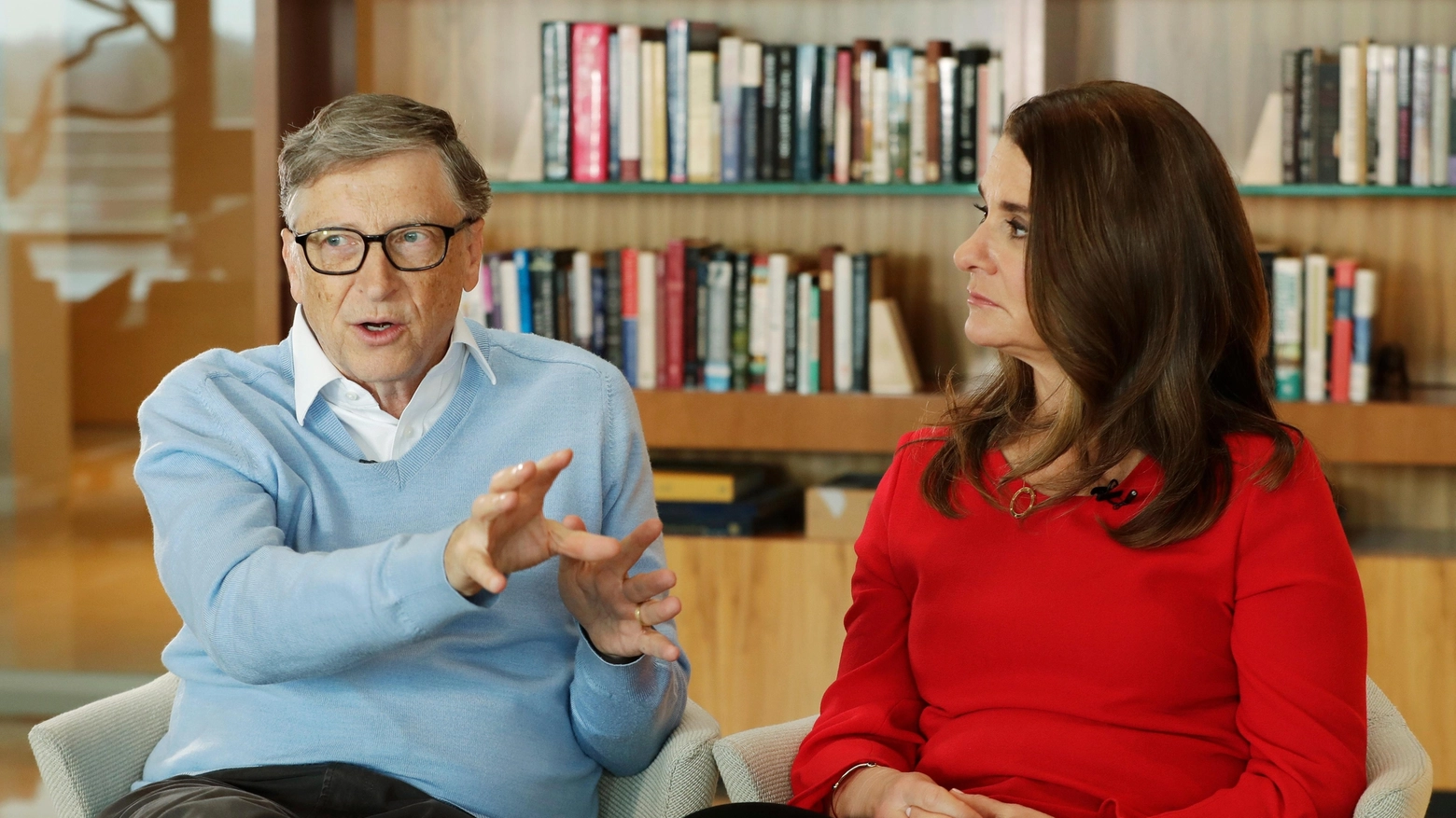 Bill Gates e la moglie Melinda (Ansa)