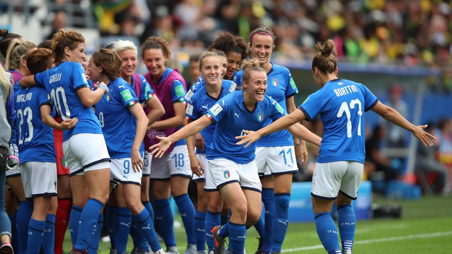 Campionato di calcio femminile, Italia-Giamaica 5-0 (Ansa)
