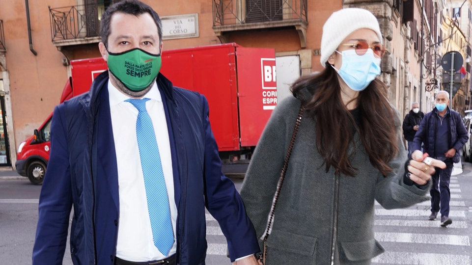 Matteo Salvini e Francesca Verdini (ImagoE)