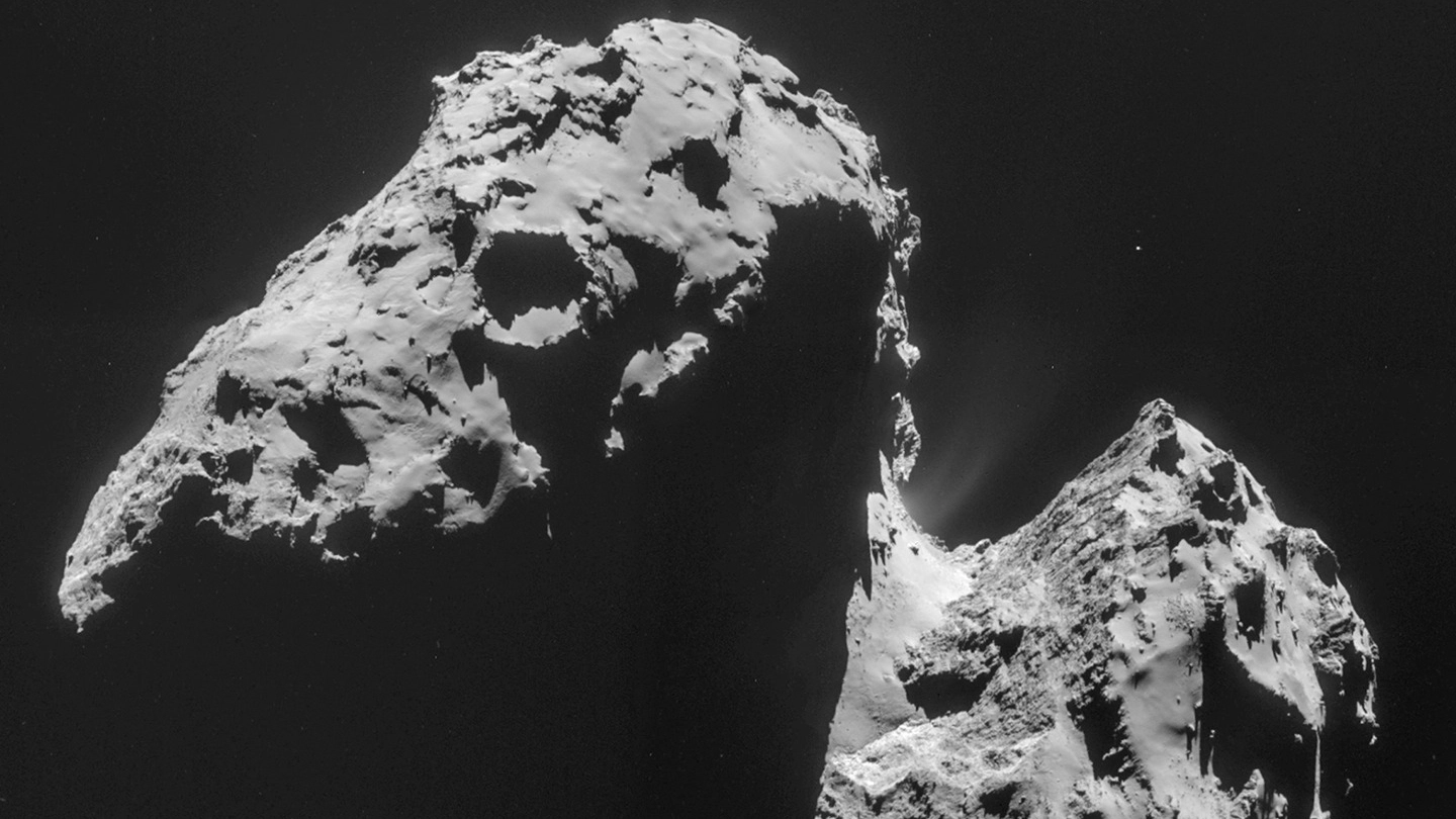 La cometa 67P Churyumov-Gerasimenko fotografata da Rosetta (Ap/Lapresse)