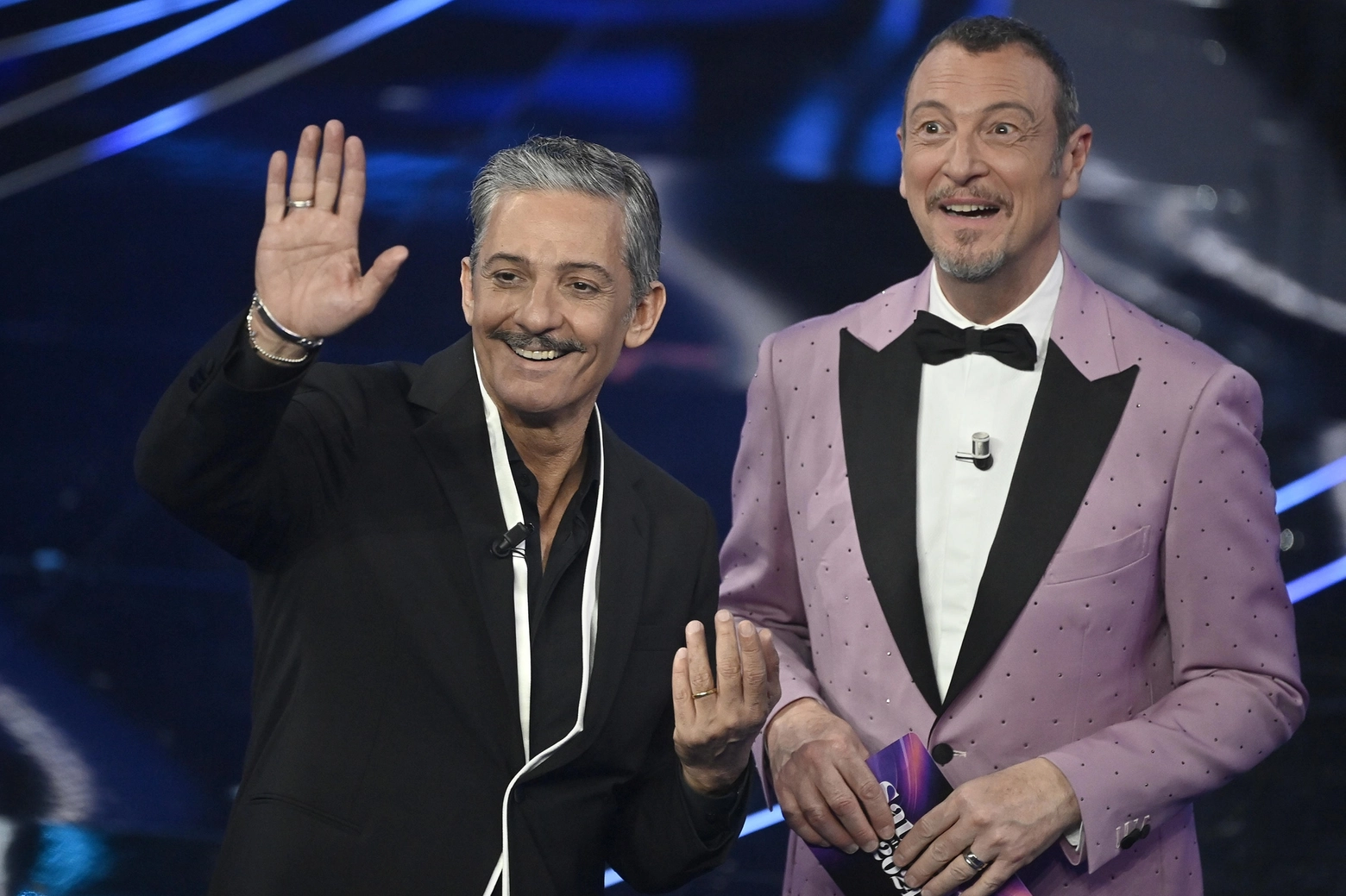 Fiorello e Amadeus condurranno insieme la finale di Sanremo 2024