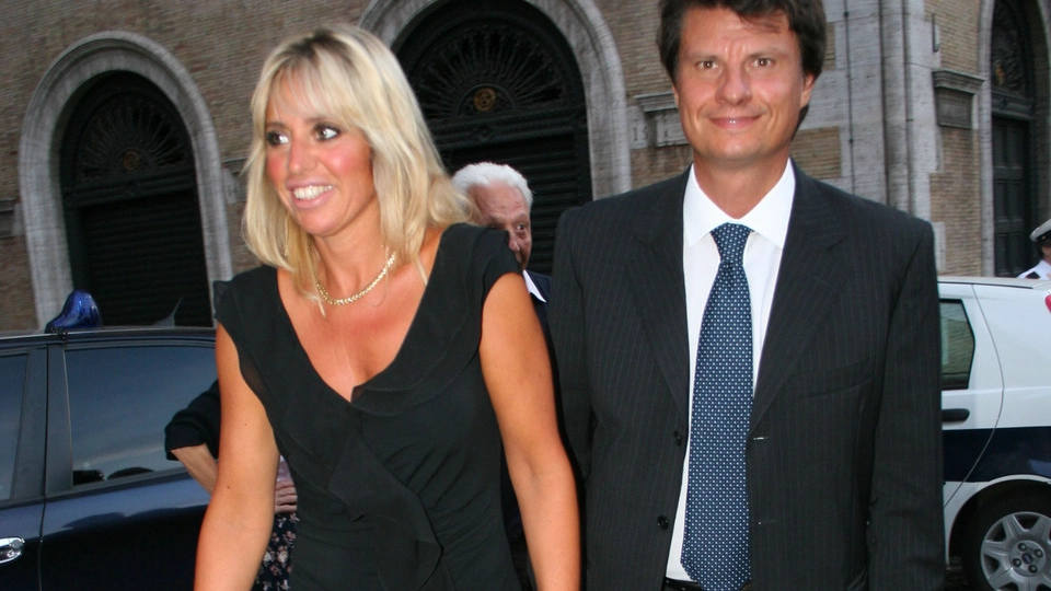 Alessandra Mussolini e Mauro Floriani (Ansa)