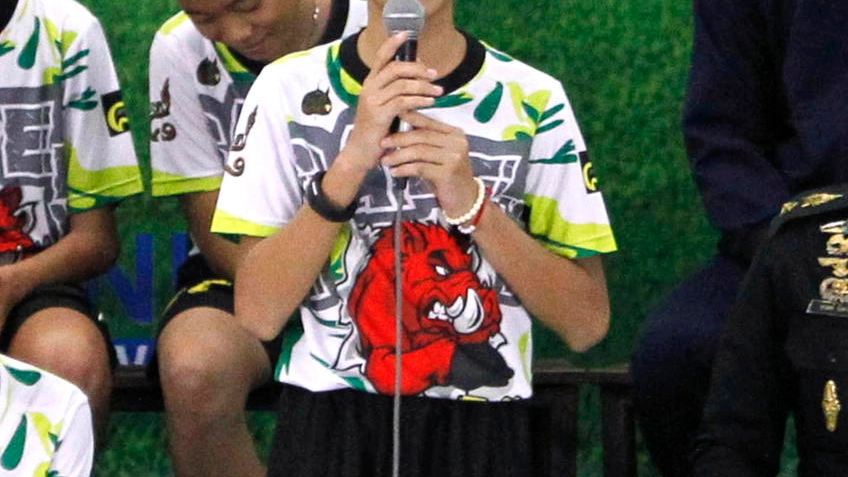 Il giovane calciatore Duangpetch Promthep in un'immagine del 2018 (Ansa)