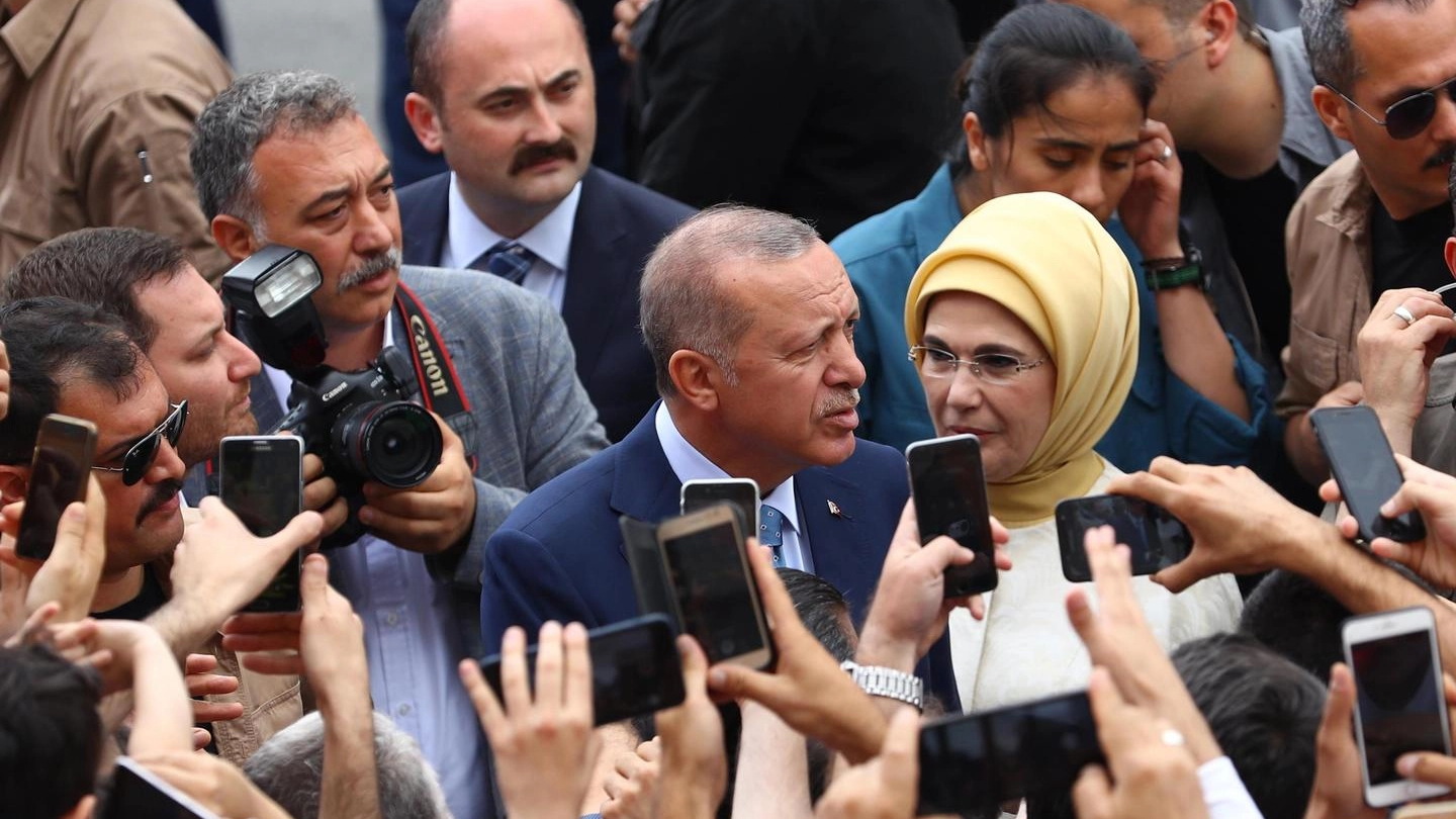 Il presidente turco  Recep Tayyip Erdogan (Ansa)