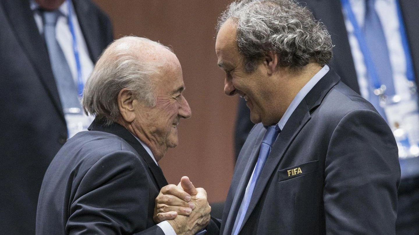 Blatter e Platini (Ap)