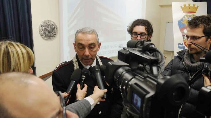 Il comandante provinciale dei carabinieri Luigi Arnaldo Cieri nell'intervista finale