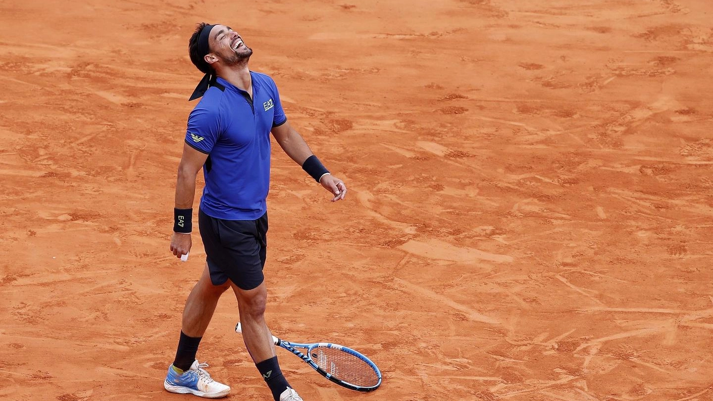 Fabio Fognini batte Nadal: è in finale a Montecarlo (Ansa)