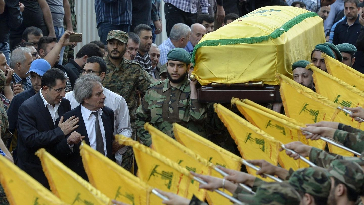 I funerali di Mustafa Badreddine (Ansa)