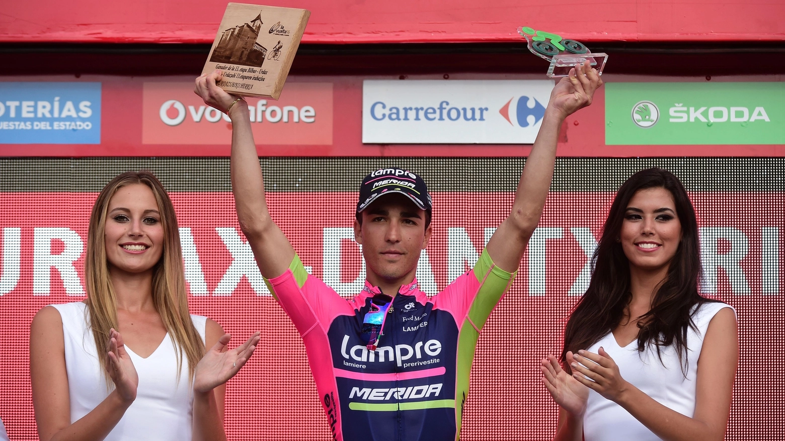 Valerio Conti trionfa alla Vuelta (AFP)