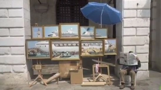Banksy espone a Venezia senza permesso