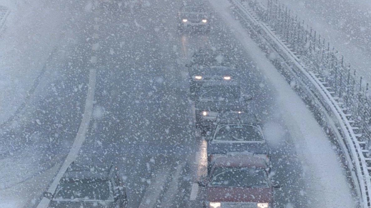 Previsioni meteo, Buran e neve. Autostrade, ecco le zone a rischio (foto Ansa)