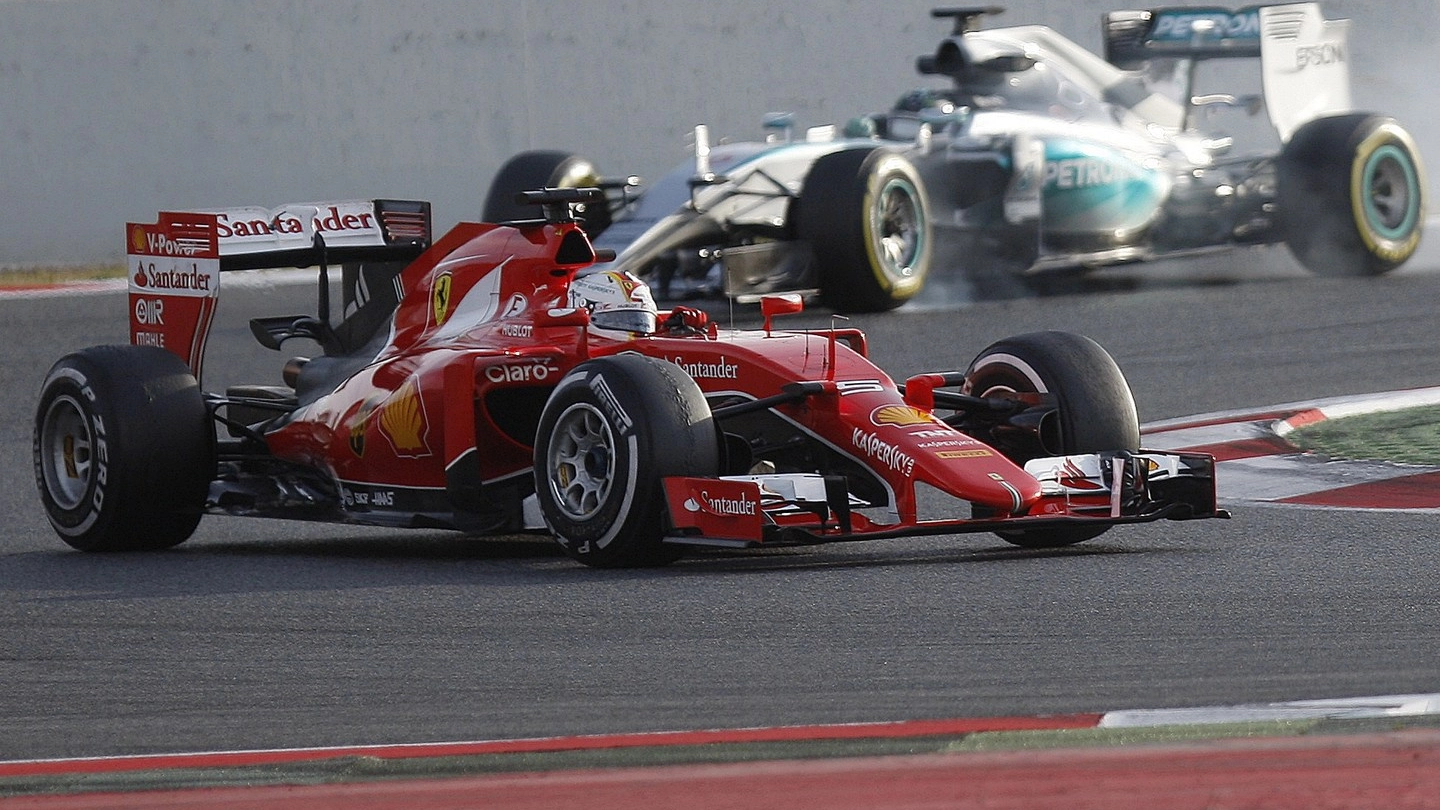 La Ferrari di Vettel (Afp)