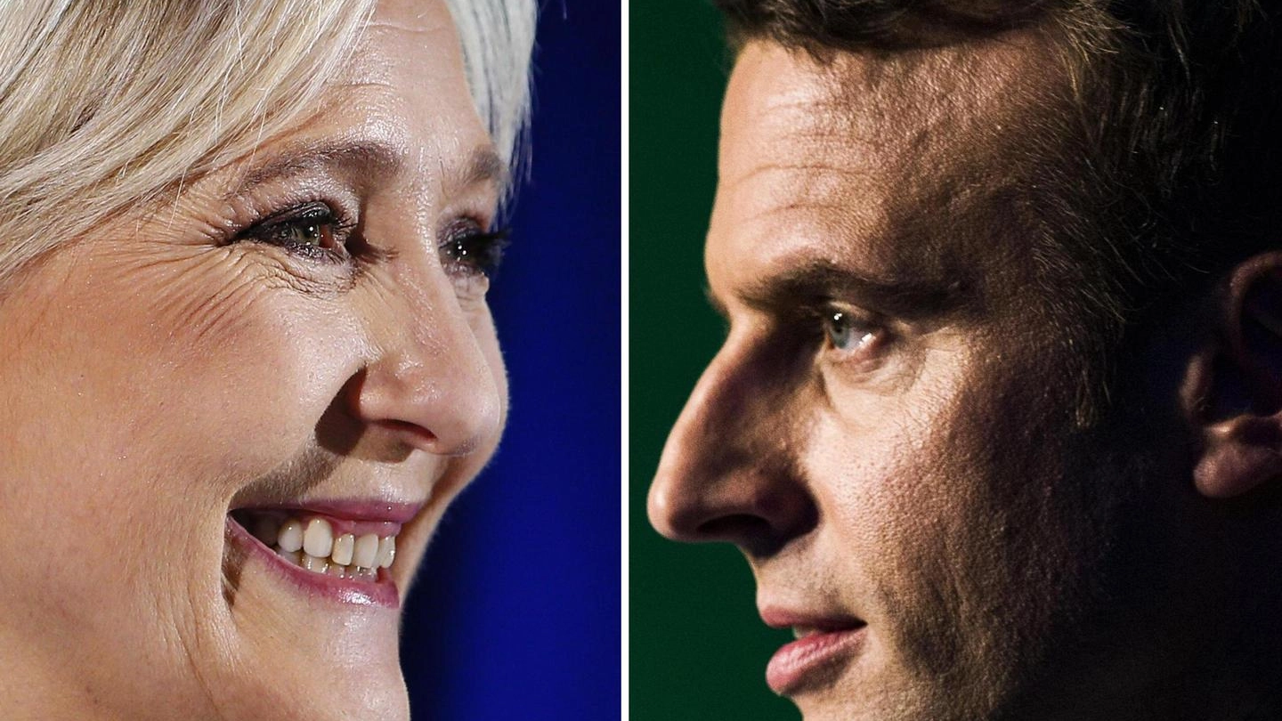 Marine Le Pen ed Emmanuel Macron (Ansa)