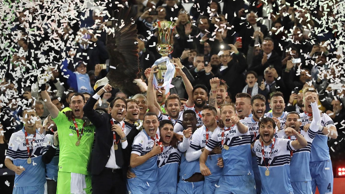 Coppa Italia alla Lazio (Ansa)