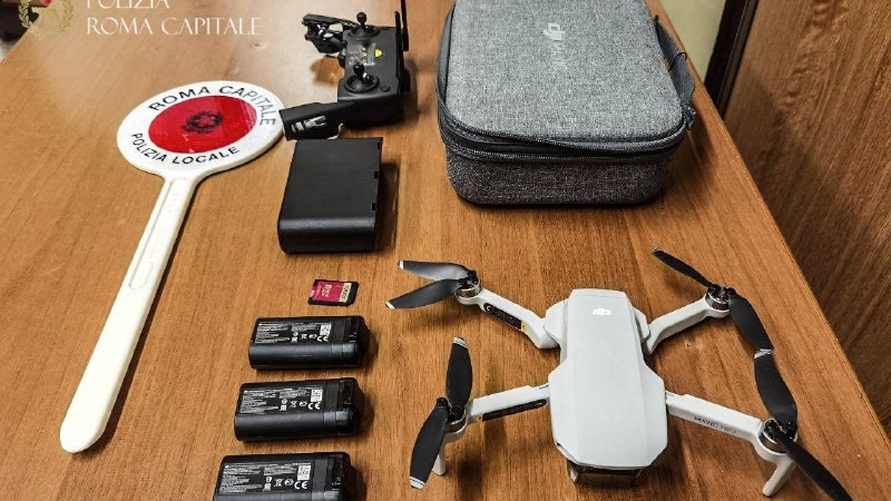 Il drone sequestrato