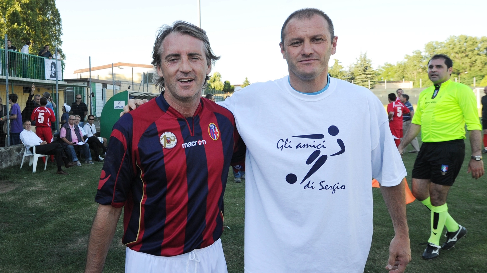 Roberto Mancini e Pierpaolo Bisoli ad un torneo di beneficenza per Sergio Isabella (FotoSchicchi)