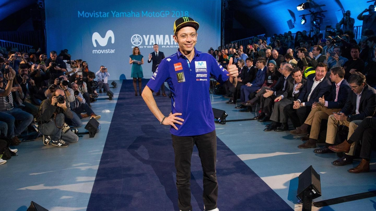 Valentino Rossi rinnova con la Yamaha (Ansa)
