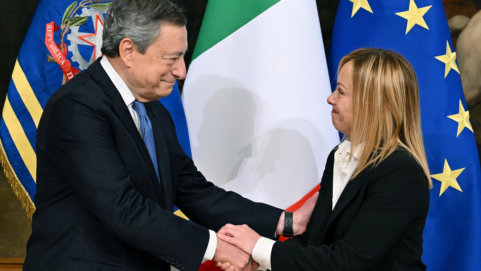 Mario Draghi e Giorgia Meloni
