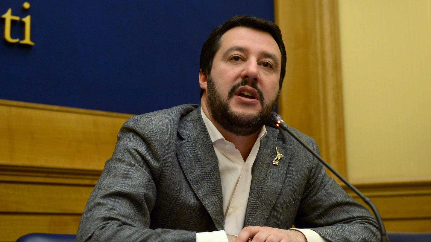 Matteo Salvini alla Camera dei deputati (Imagoeconomica)