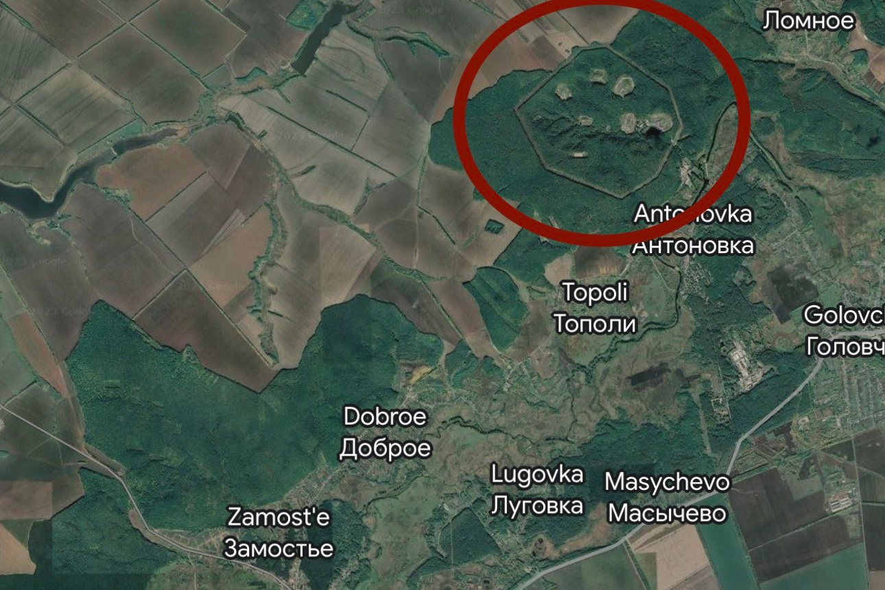 Immagine satellitare della base di Belgorod 22