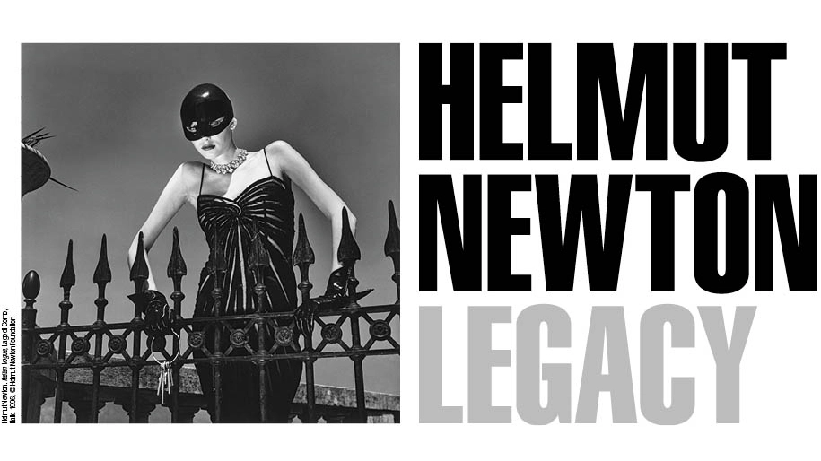 La locandina della mostra Helmut Newton - Legacy, photo courtesy Museo dell'Ara Pacis