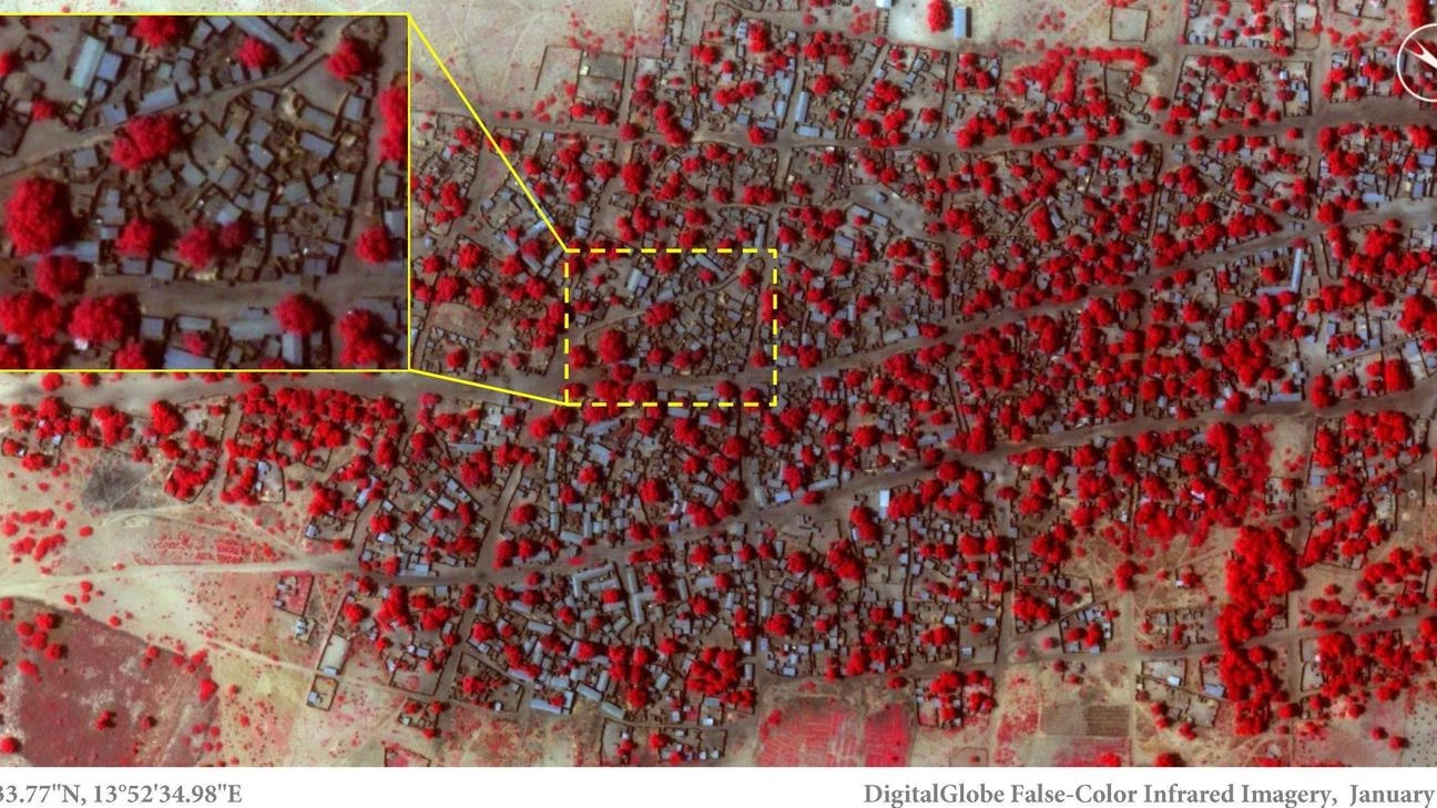 Le immagini dal satellite della strage di Boko Haram (Ansa)