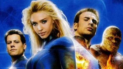 La locandina di ’Fantastic Four and the Silver Surfer’ del 2007