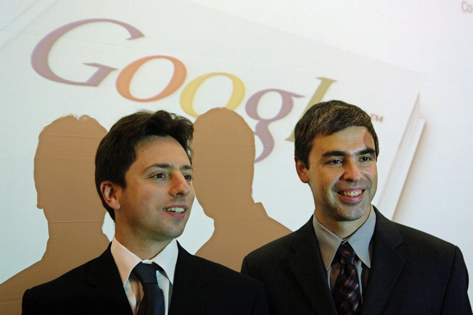Larry Page e Sergey Brin, co-fondatori di Google (Ansa)