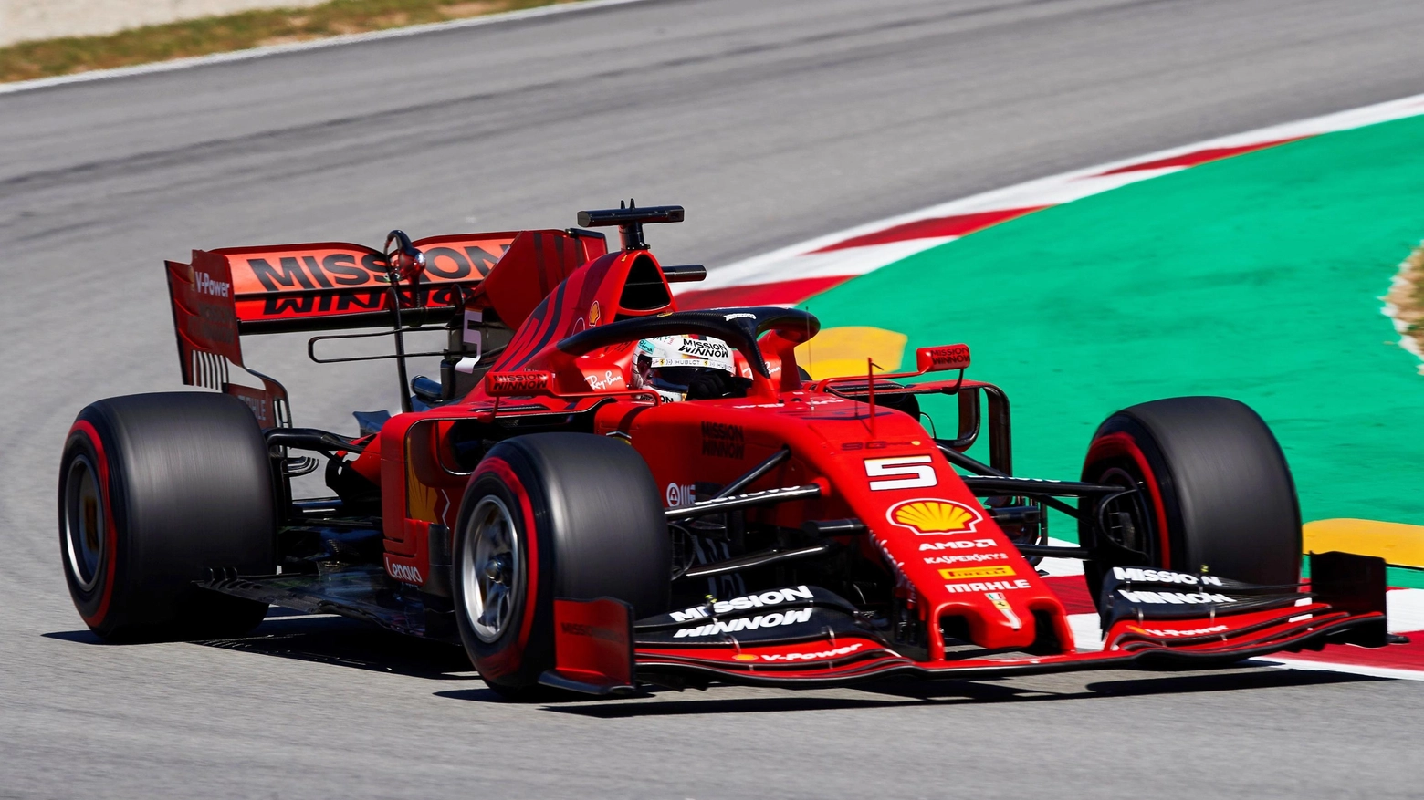 Formula 1, la Ferrari di Sebastian Vettel (Ansa)