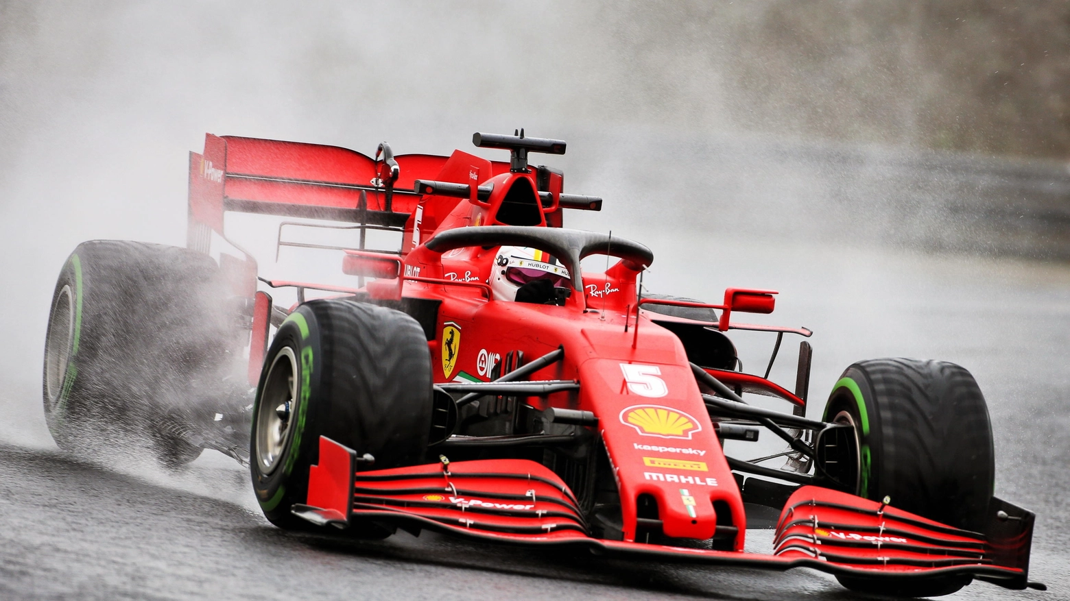 Sebastian Vettel su Ferrari (Ansa)
