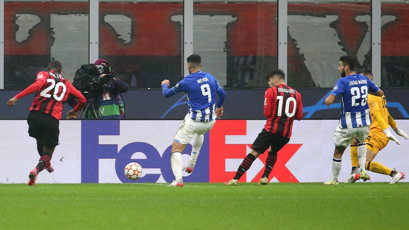 Milan-Porto, il gol di Kalulu 