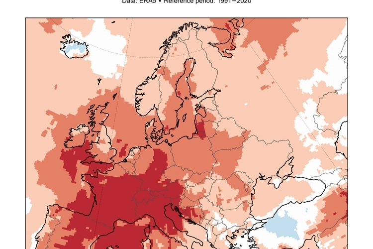 Temperature in ottobre 2022 in Europa (Dire)