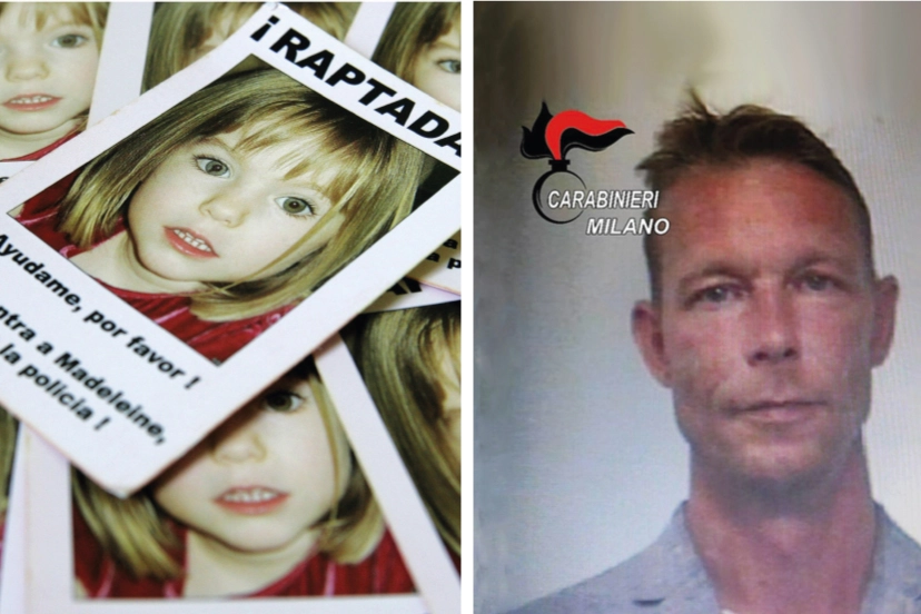 Madeleine McCann e Christian Brueckner, il principale sospettato per il rapimento e l'uccisione della bambina scomparsa nel 2007