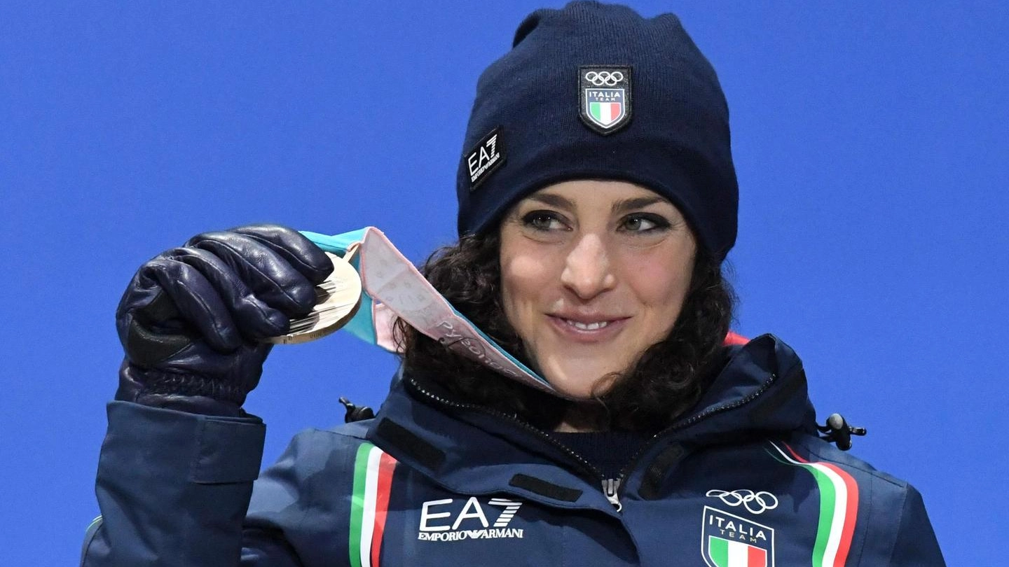 Federica Brignone bronzo nello slalom gigante (Afp)