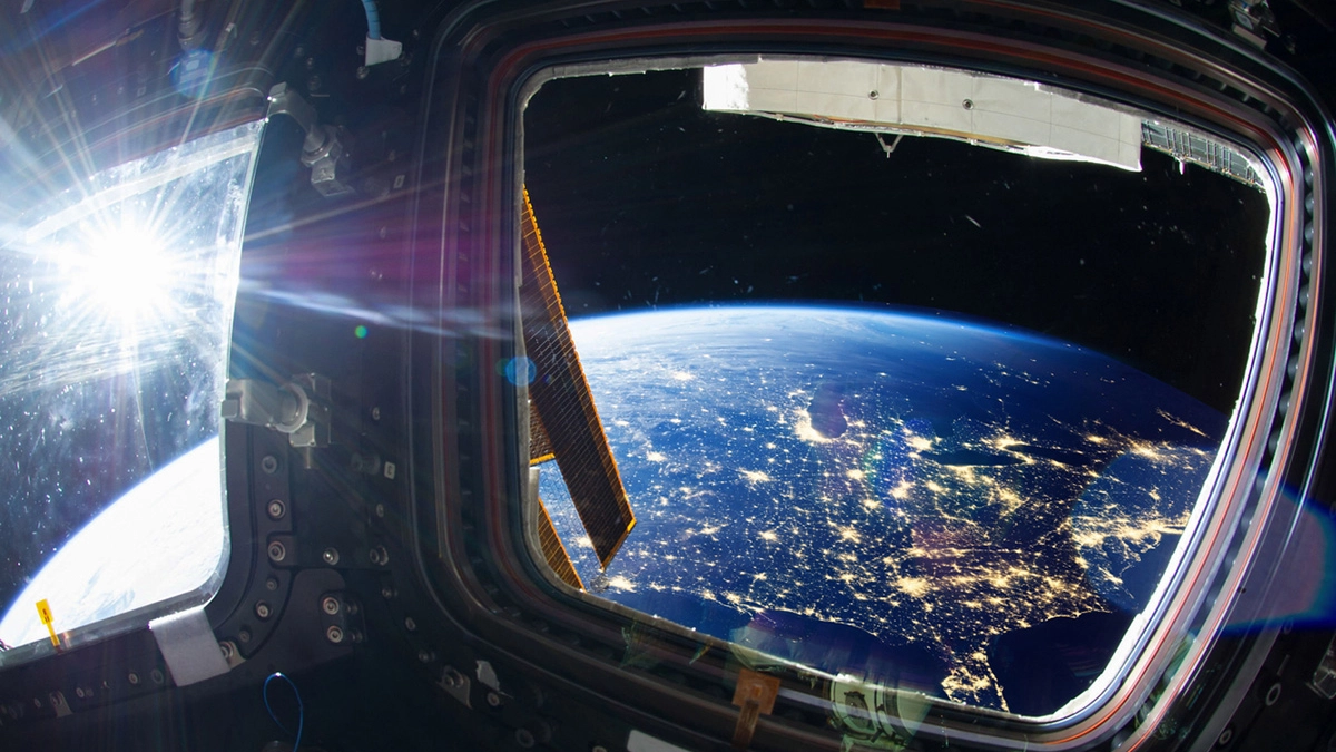 Ricostruzione di una veduta dalla ISS