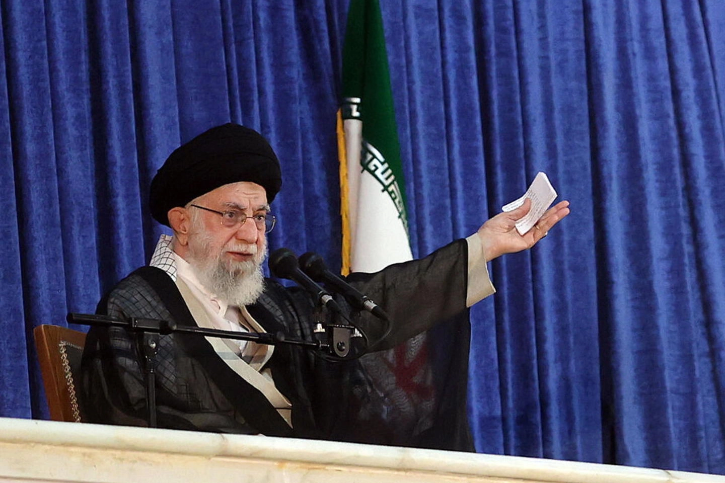 L'Ayatollah Ali Khamenei, il leader supremo iraniano (Epa)