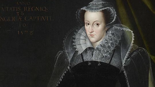Maria Stuarda (1542-1587) in un dipinto ispirato alla miniatura di Nicholas Hilliard