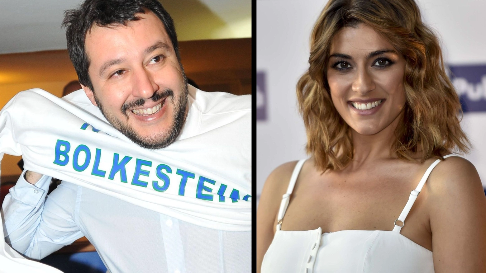 Matteo Salvini ed Elisa Isoardi (Ansa, Alive)