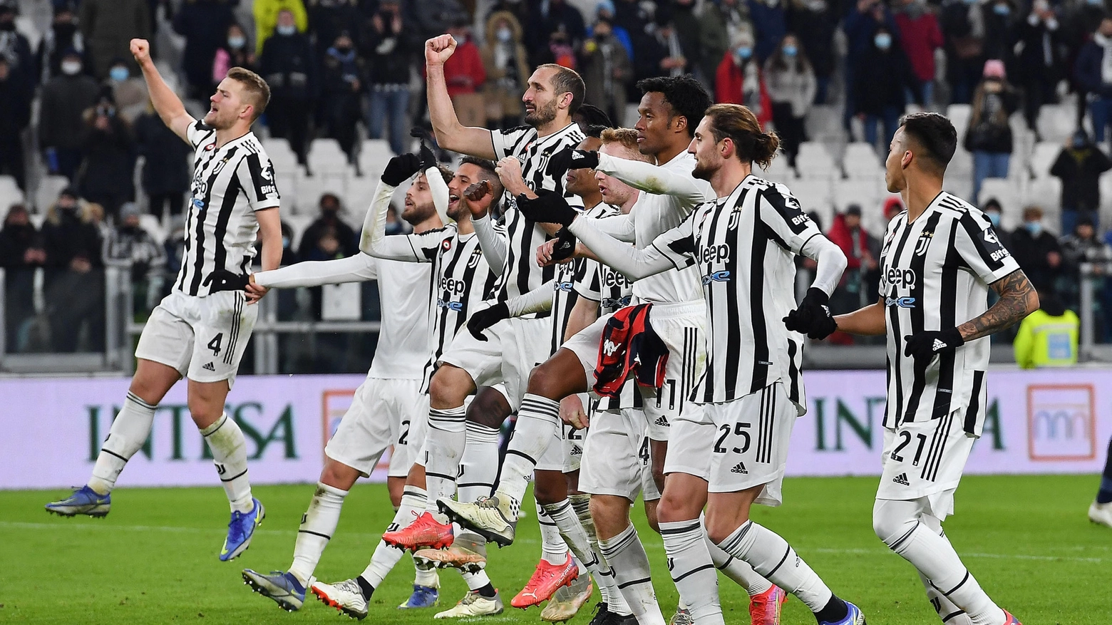 L'esultanza della Juventus 